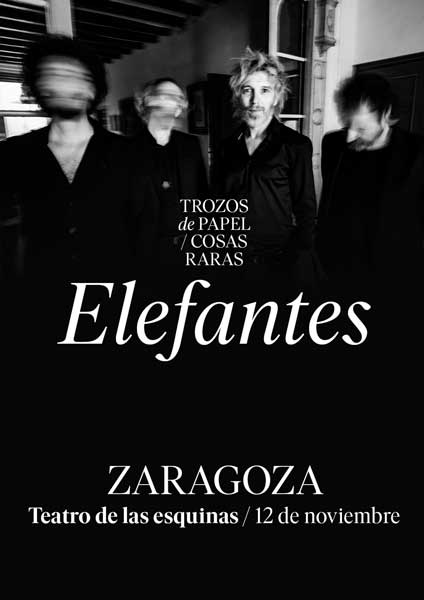 Elefantes en concierto en Zaragoza.